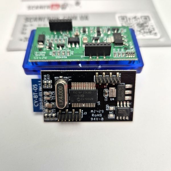 Автосканер ELM327 1.5V PIC18F25K80 Bluetooth (Дві плати) для Android 1303 фото